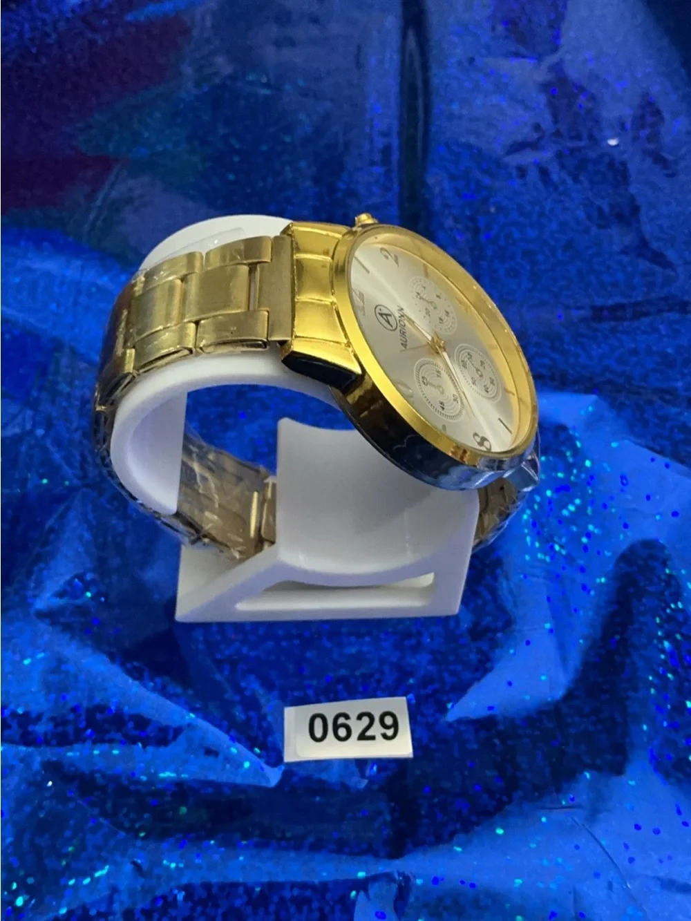 Gold-Tone Men’s Dress Watch - Gold Dial